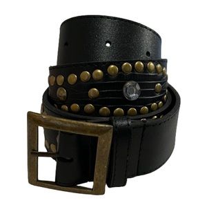 ☆ Black Studded Rhinestone Belt ☆